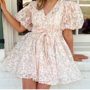 Mable Floral Selkie Puff Sleeve Dress